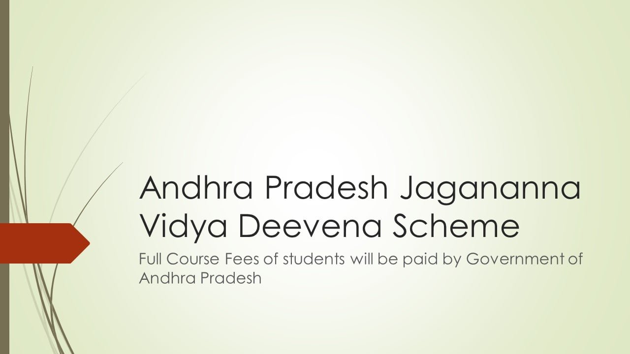 Andhra Pradesh Jagananna Vidya Deevena Scheme Image