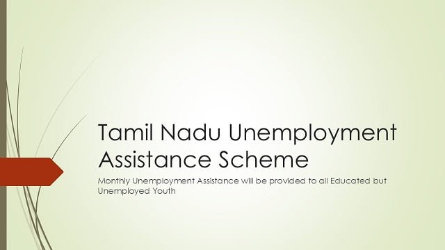 Tamil Nadu Unemployment Assistance Scheme Image