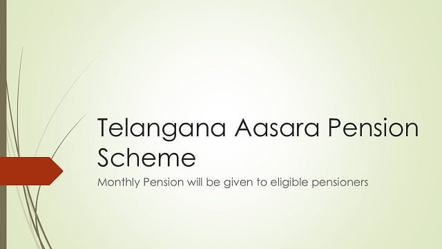 Telangana Aasara Pension Scheme Image