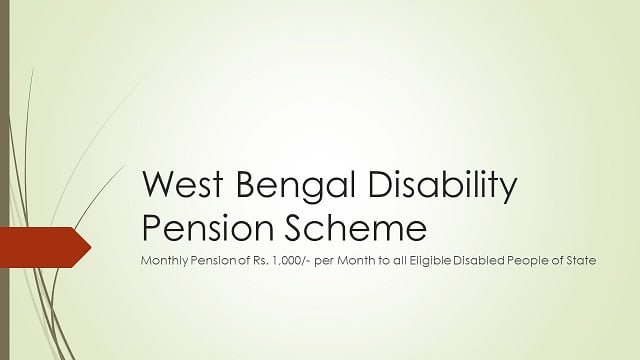 West Bengal Disability Pension Scheme Image