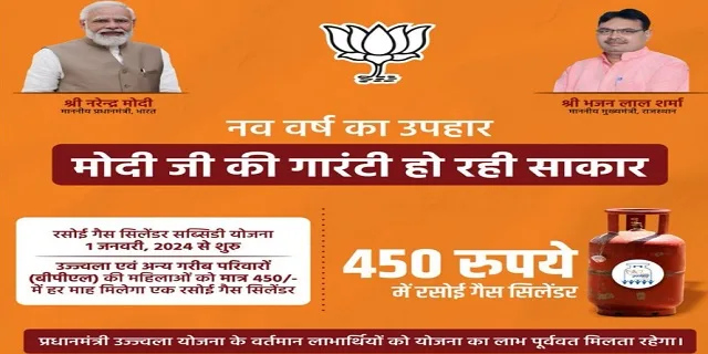 Rasoi Gas Cylinder Subsidy Yojana Rajasthan Image