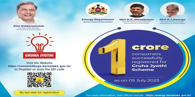 Poster Image of Gruha Jyothi Scheme Karnataka