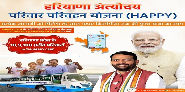 Benefits of Haryana HAPPY Card