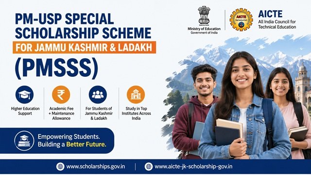 PM Special Scholarship Scheme for Jammu Kashmir and Ladakh