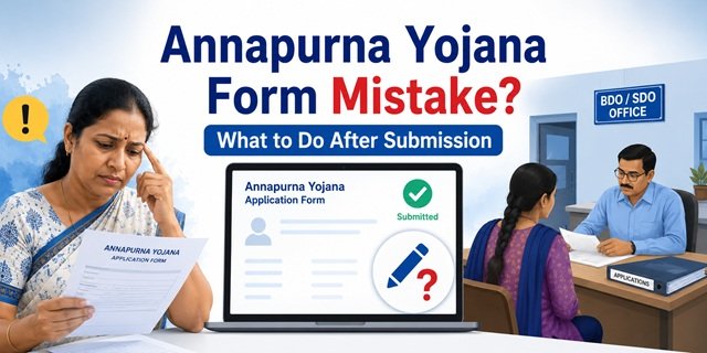 How to Correct Mistake in Annapurna Yojana Form