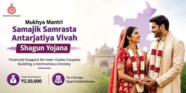Haryana Mukhya Mantri Samajik Samrasta Antarjatiya Vivah Shagun Yojana