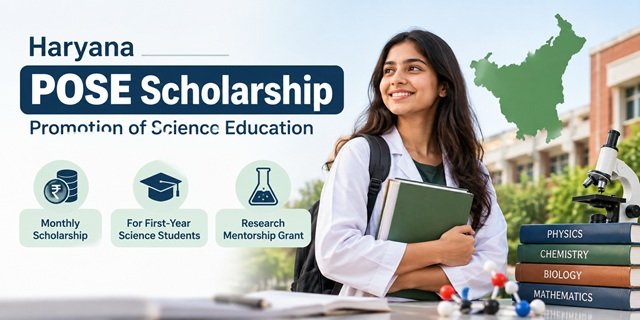 Haryana Promotion of Science Education (POSE) Scholarship Scheme